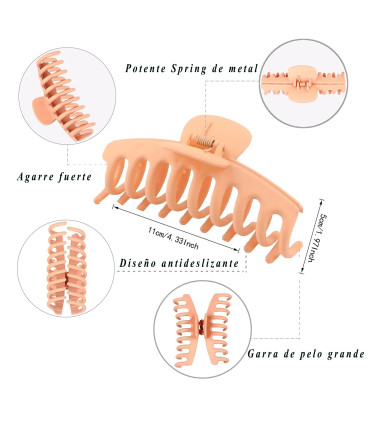 Kit 6 Pinzas Gancho para el Cabello