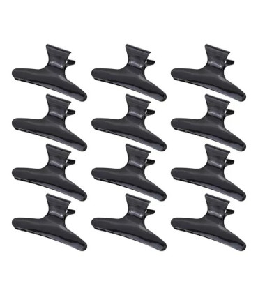 12 Pinzas Gancho de Peluqueria