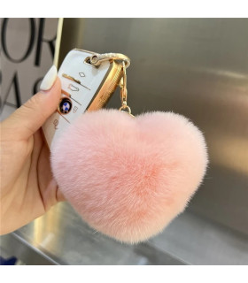 Llaveros de Pompón: Encanto en Forma de Corazón y Círculo para Estilo Único