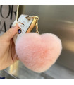 Llaveros de Pompón: Encanto en Forma de Corazón y Círculo para Estilo Único