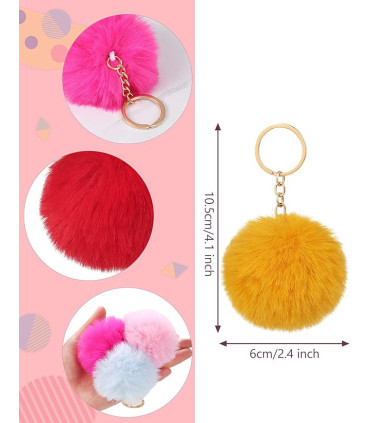 Llavero de pompon de circulo