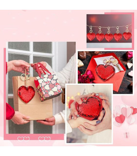 Llavero  de Cristal de Corazones
