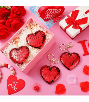 Llavero  de Cristal de Corazones