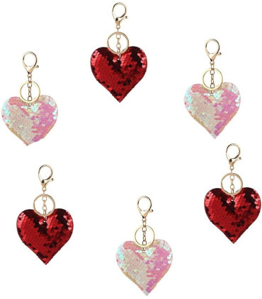 Llavero  de Cristal de Corazones