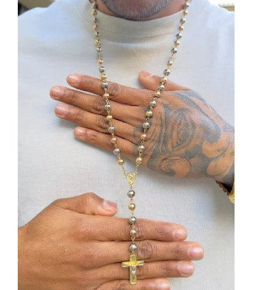 Rosario  Moderno de Acero Inoxidable