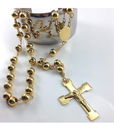 Rosario  Moderno de Acero Inoxidable