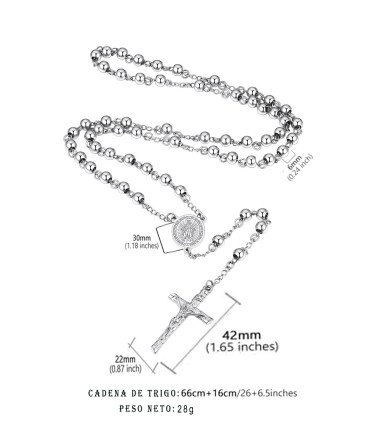 Rosarios  de Lariat de Acero