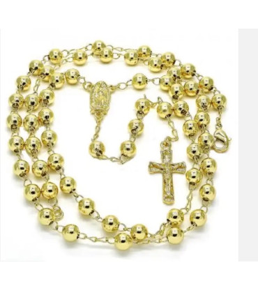 Rosario de Lariat Masculino de Acero Inoxidable