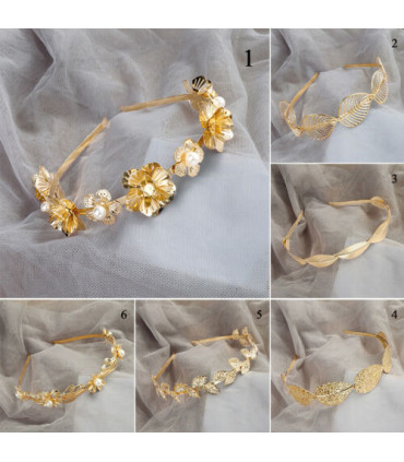 Cintillos dorados de Diferentes Diseños