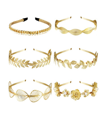 Cintillos dorados de Diferentes Diseños