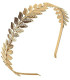 Cintillo Hojas de Olivo Doradas