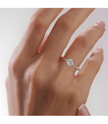 Anillo de Compromiso Plata Ley 925