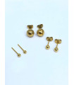 Zarcillos Topitos de Acero Inoxidable