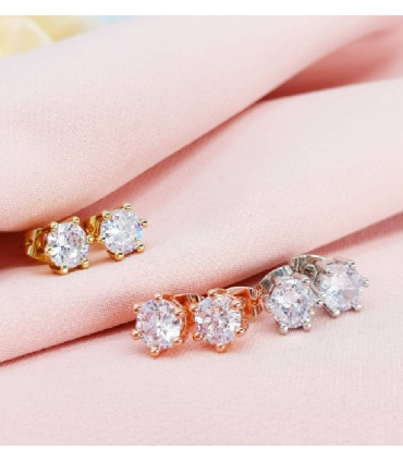 Zarcillos Topitos de Acero Inoxidable