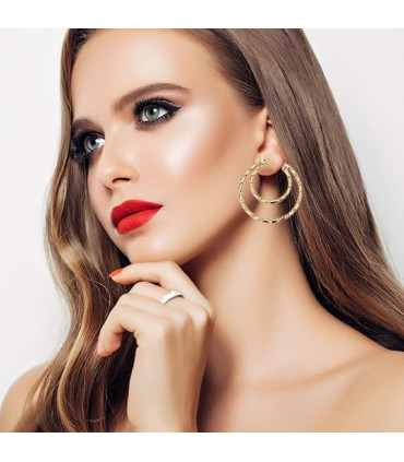 Argollas  Doble de Acero Inoxidable