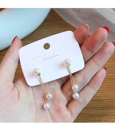 Zarcillos  Perla Colgante