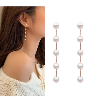 Zarcillos  Perla Colgante