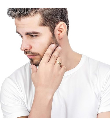 Anillos de Acero Inoxidable en Tendencia (Mayorista)