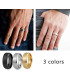 Anillos de Acero Inoxidable en Tendencia (Mayorista)