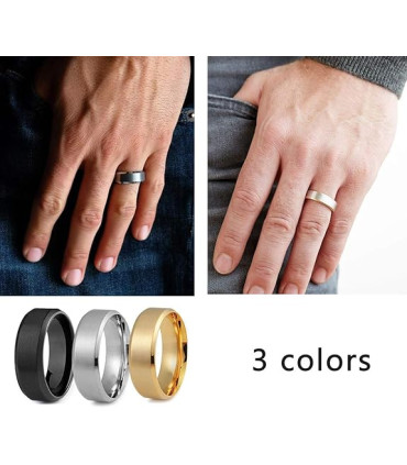 Anillos de Acero Inoxidable en Tendencia (Mayorista)