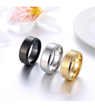 Anillos de Acero Inoxidable en Tendencia (Mayorista)