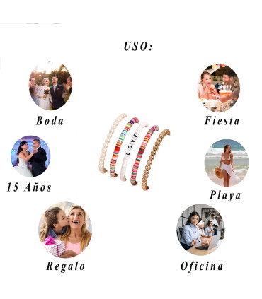 Set de Pulseras  de Diferentes Diseños