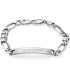 Esclava Pulsera con Placa Grabada, de Plata Italiana 925