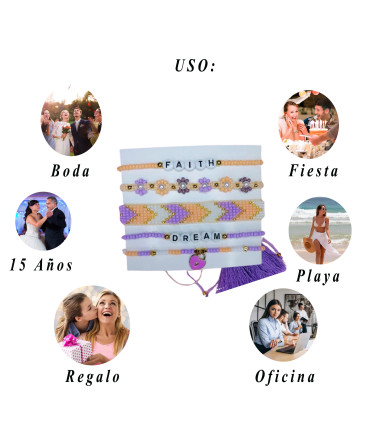 Pulseras en Diseños Surtidos