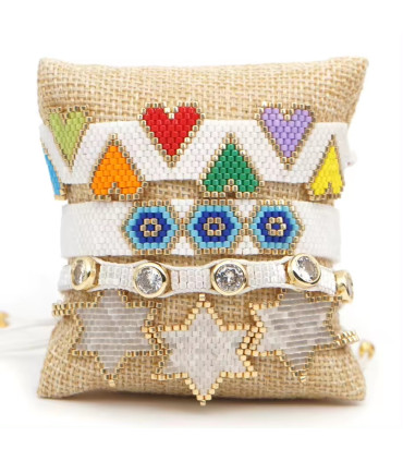 Pulseras Miyuki  Ajustables de diferentes diseños