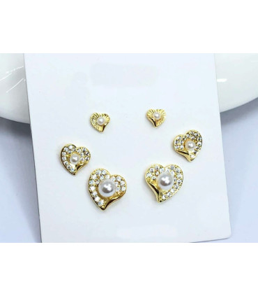 6 Pares De Zarcillos De Topitos